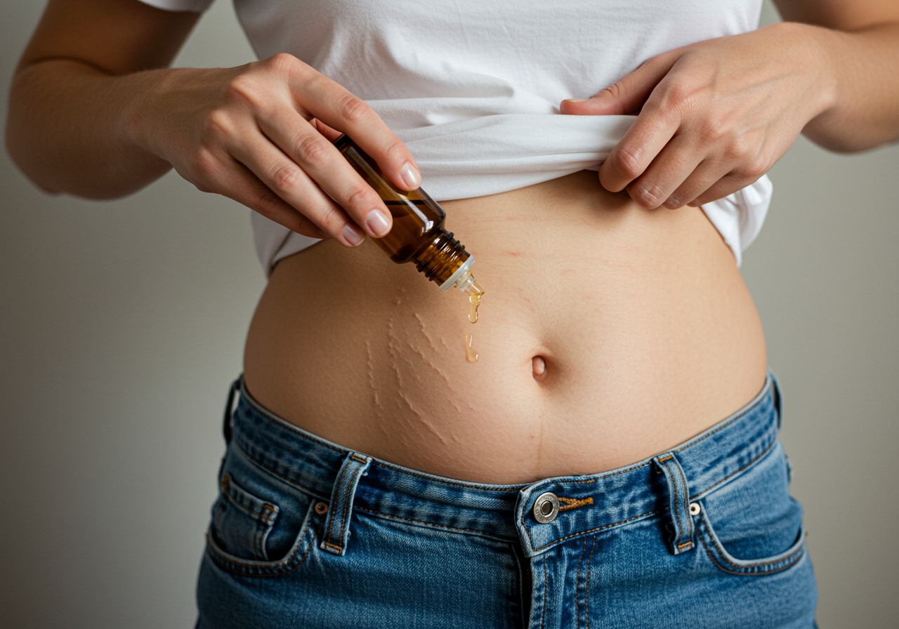 Stretch Mark Oil Solusi Ampuh Atasi Guratan di Kulit