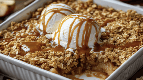Caramel Apple Crisp