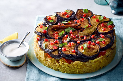 Maqluba Magic: Middle goltogel Eastern Upside-Down Rice and Meat