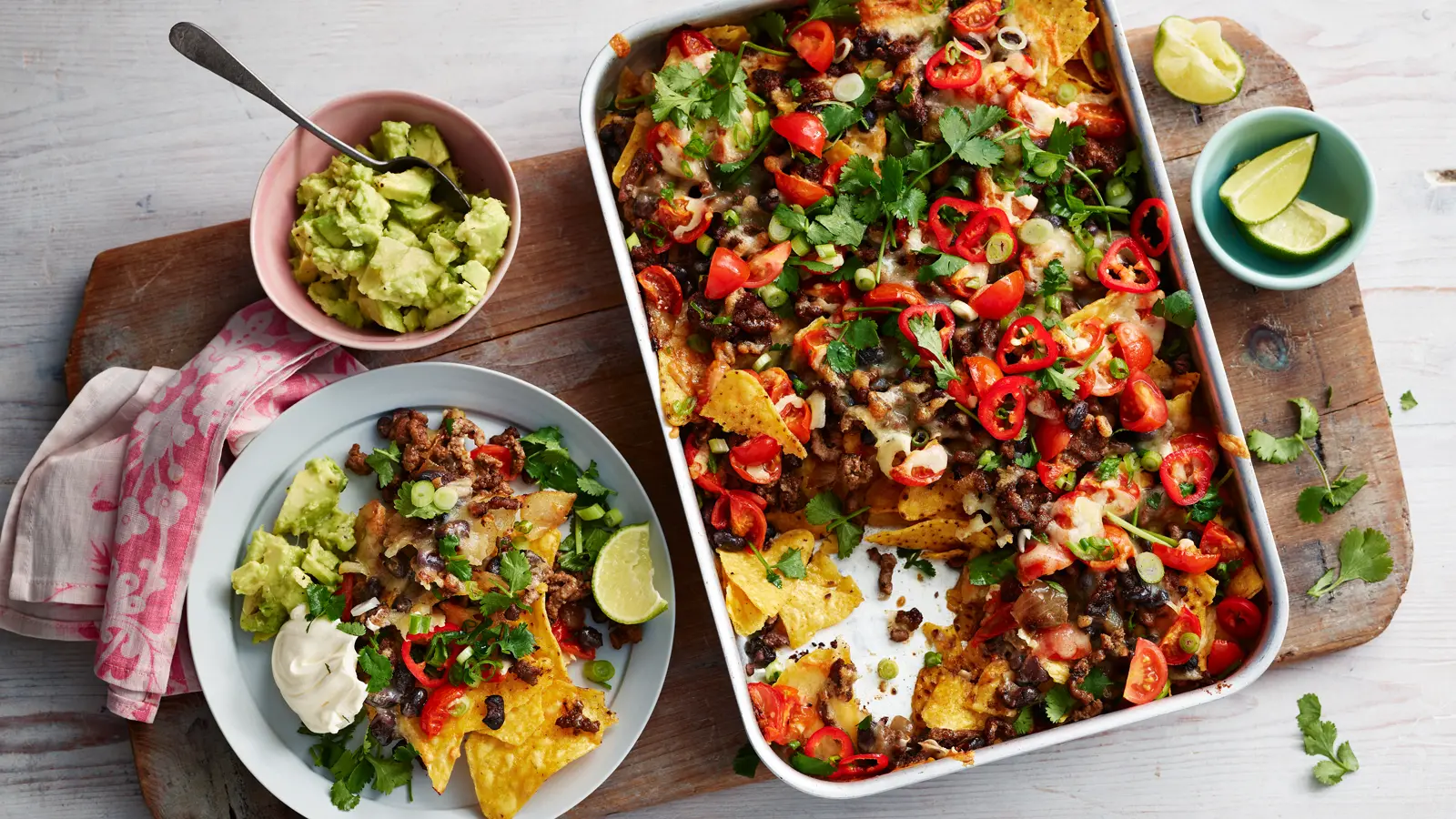 Nachos: Tex-Mex Loaded hometogel Tortilla Chips, Cheesy and Topped