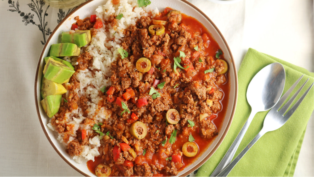 Picadillo Pleasures: Cuban Ground Beef with Savory Touch