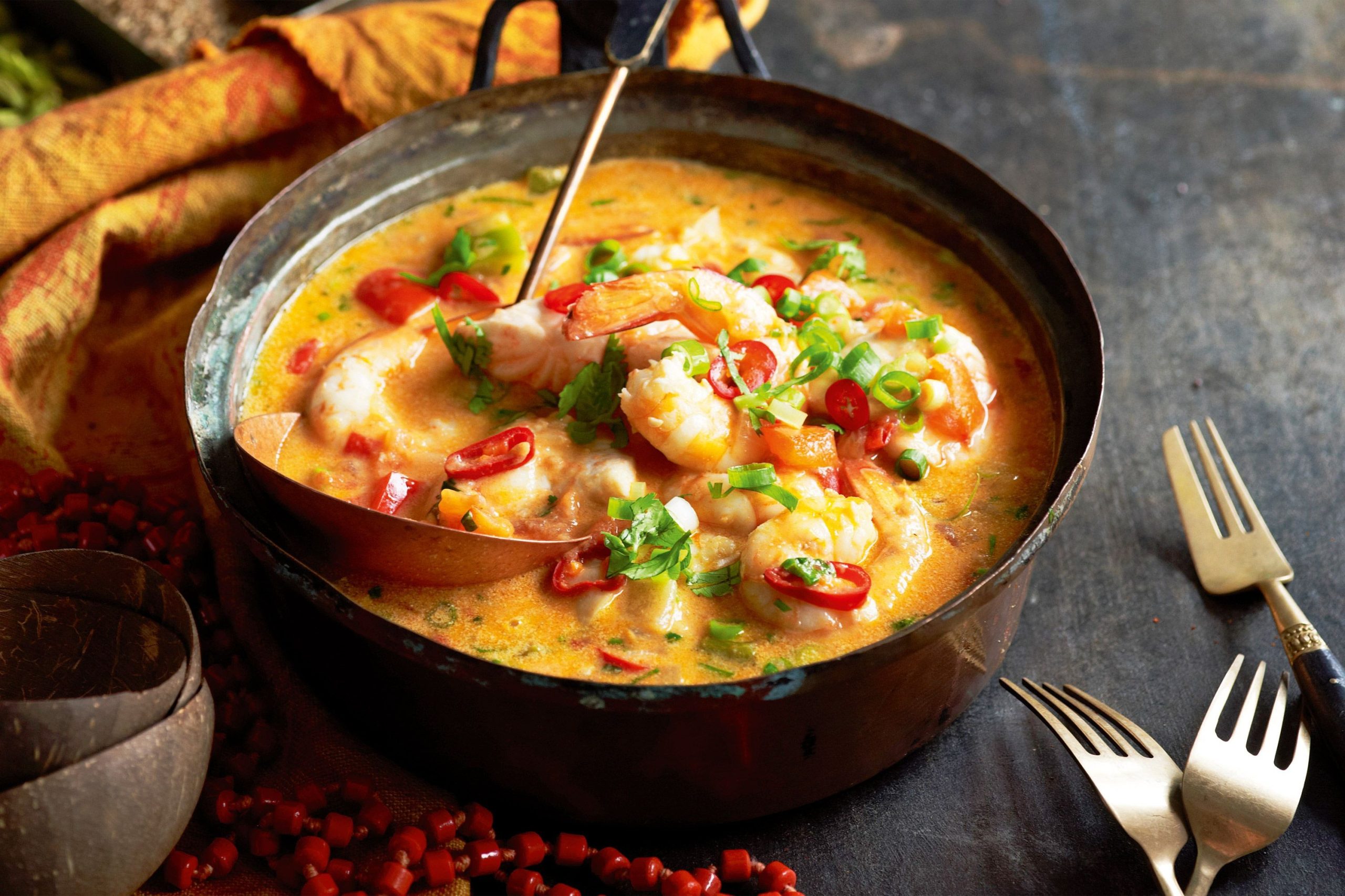 Moqueca Magic: Brazilian ZONATUAN Seafood Stew with Coconut Milk