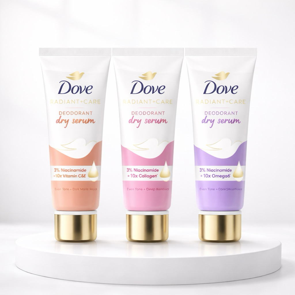 Dove Deodorant Dry Serum untuk Ketiak Cerah dan Nyaman